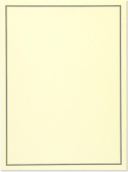 Black & Cream Letter-perfect Stationery (Letter-perfect Stationery Series)