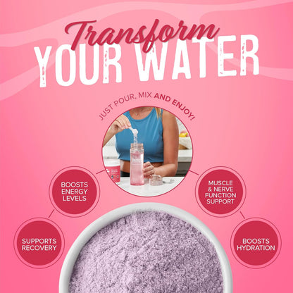 JUNP Hydration Electrolyte Powder, Electrolytes Drink Mix Supplement, Zero Calories Sugar and Carbs, Kosher, Wild Berry Flavor, 90 Servings