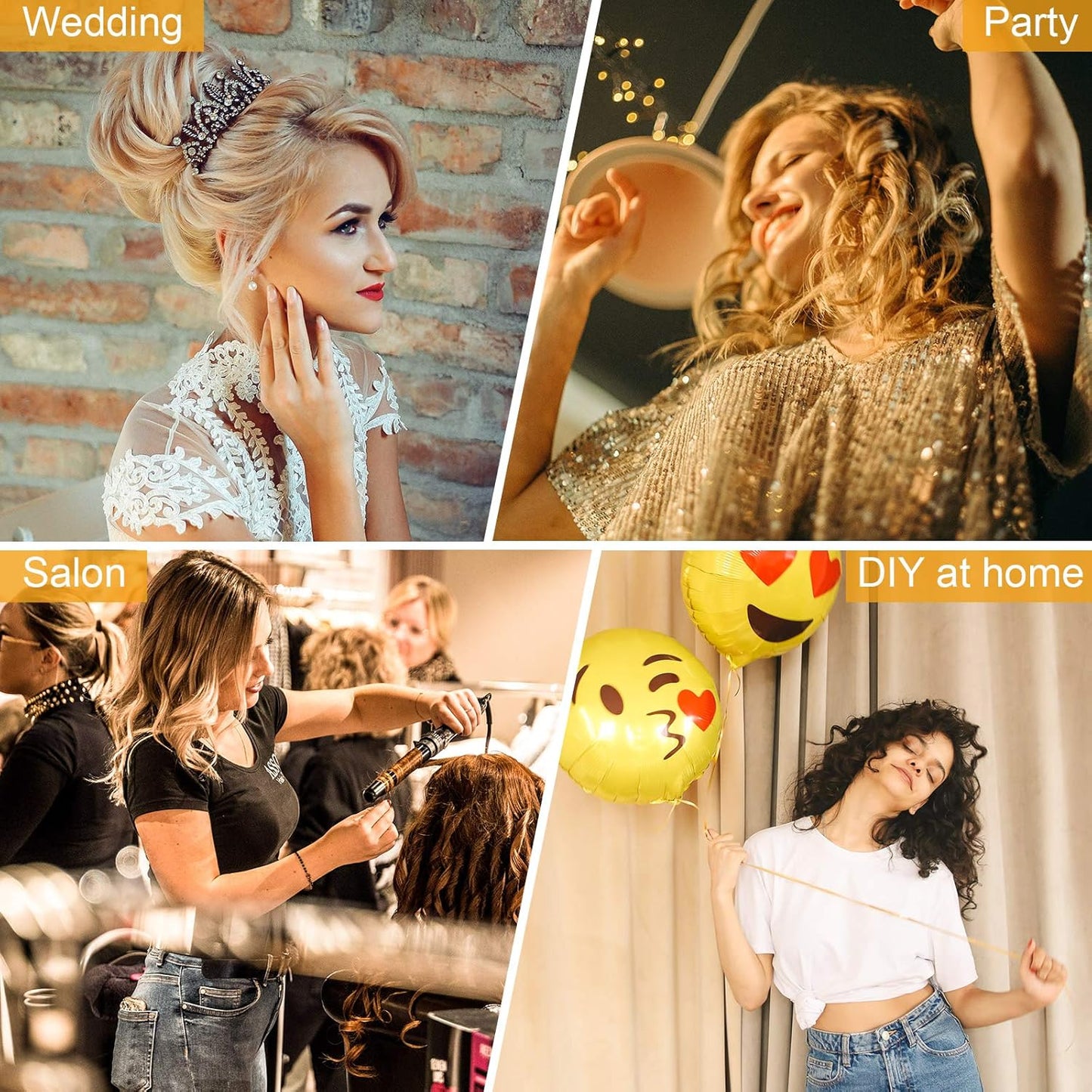 Chuangdi Hair Extension Tools Kit, 600 Silicone Lined Micro Ring Beads 1 Pliers 2 Hook Needle Pulling Loop 10 Curved Hair Needle 4 Alligator Clips 1 Comb 100 Black Mini Rubber Band