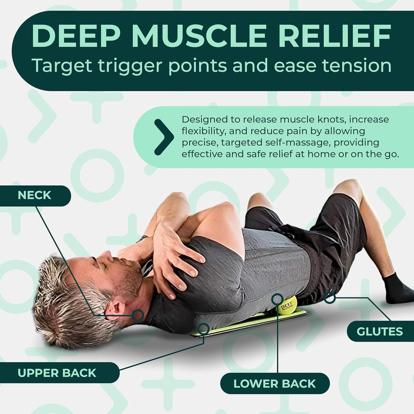 Deep Recovery Body Tracks (16 Inches) Trigger Point, Deep Tissue Massage and Sports Therapy Tool (Balls Sold Separately)