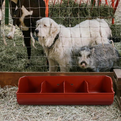 VANZACK Pig Feeding Trough Goat Toy Livestock Food Feeder Trough Horse Feed Storage Drinking Fountain Chicken Drinker Animal