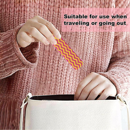 Pocket Comb, Fine and Wide Tooth, Folding Styling Tool, Portable Design, Sturdy Lightweight Material, Suitable for Hair, Beards, Mustache Women, Girls, Travel Use