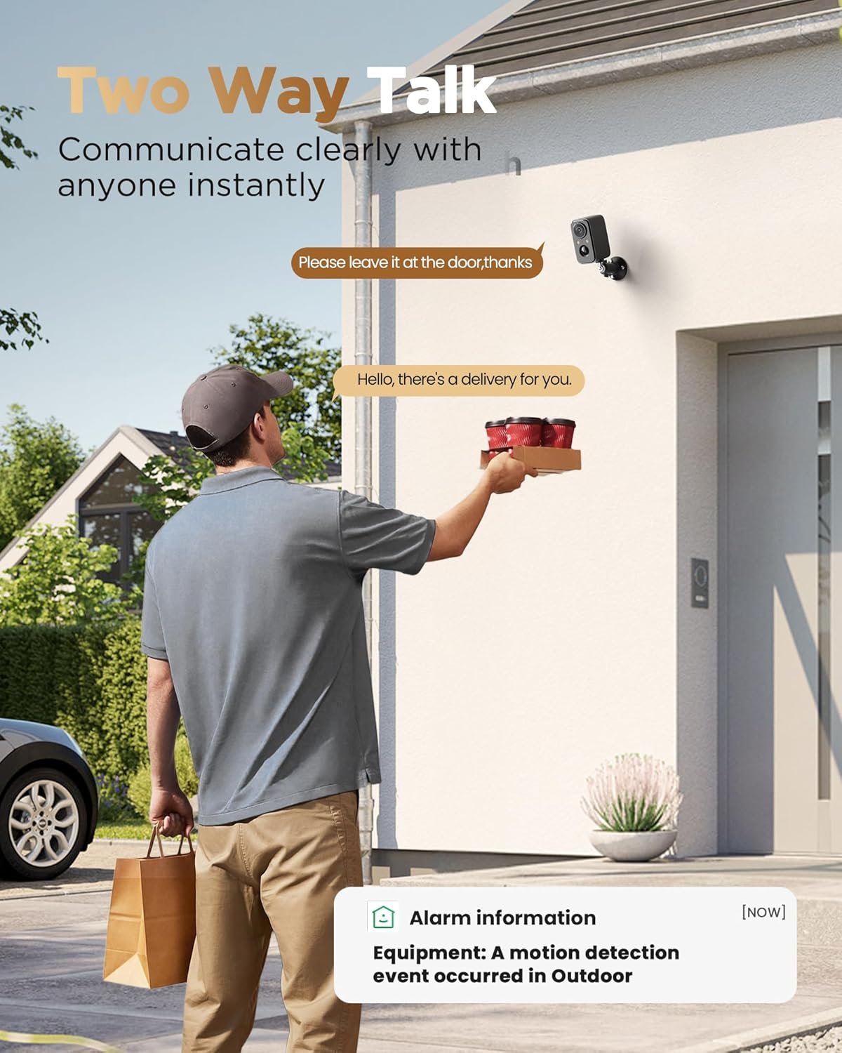 Security Cameras Wireless Outdoor Battery: 2K WiFi Camera Indoor for Home Security System - CCTV Camera Waterproof Night Vision Camaras de Seguridad para Casa Inalambricas