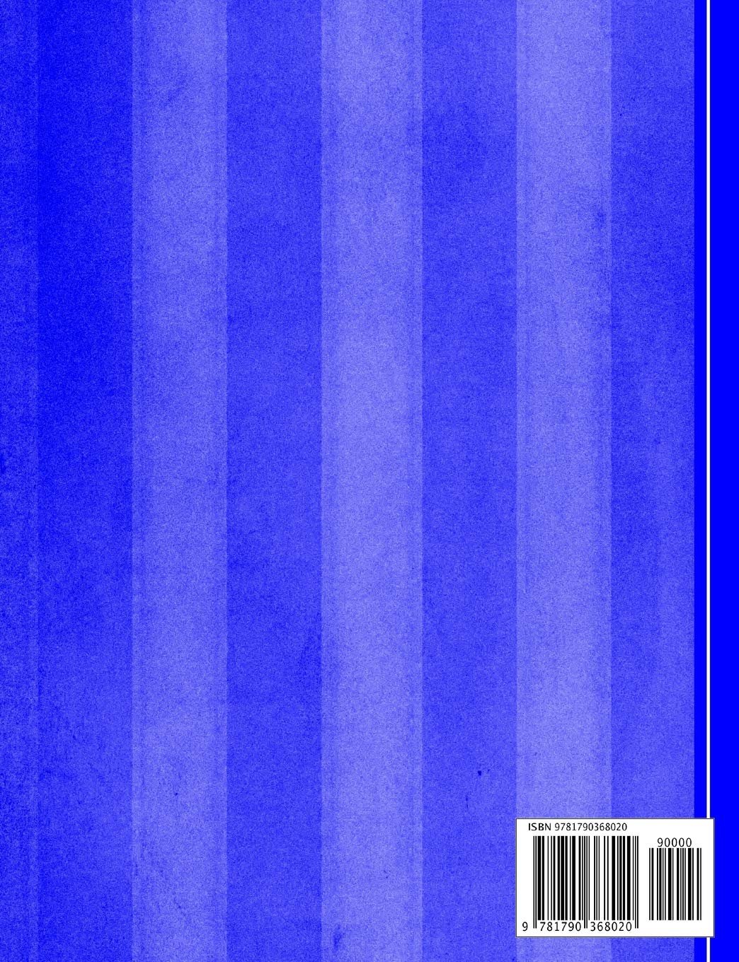 Blue Stripe Writing Book: College Ruled Writing Book