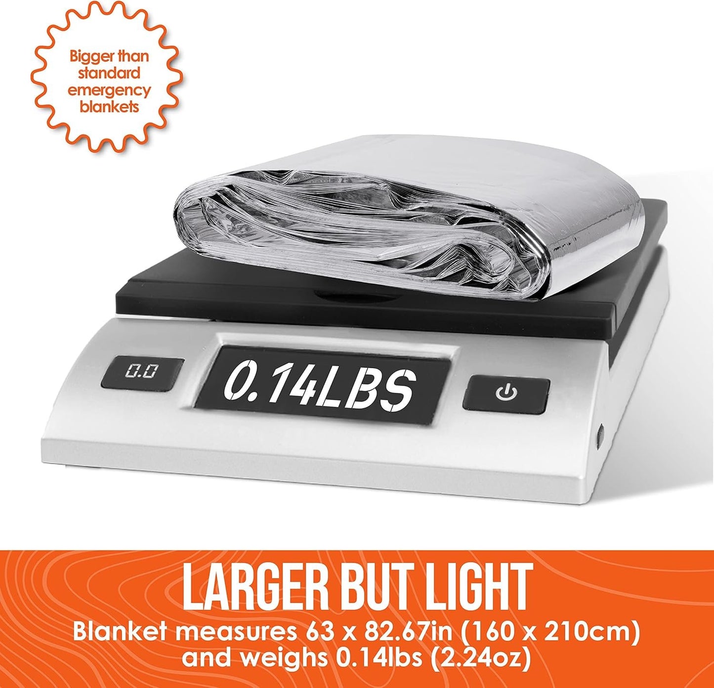 Go Time Gear Emergency Blankets for Survival (4 Pack), Mylar Emergency Survival Gear for Home, Camping, Hiking & Outdoor Survival Kits, Stay Warm, Dry, & Safe with Our Compact Space Blanket