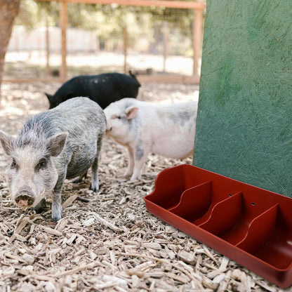 VANZACK Pig Feeding Trough Goat Toy Livestock Food Feeder Trough Horse Feed Storage Drinking Fountain Chicken Drinker Animal
