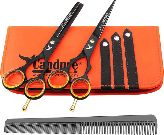 Barber Scissors Hairdressing Scissors Hair Cutting Thinning Hair Shading Scissors 5.5"