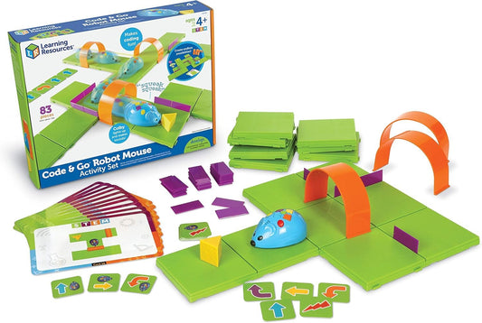 Learning Resources LER2831 Code & Go Robot Mouse Activity Set, 83 Pieces Multi-Color