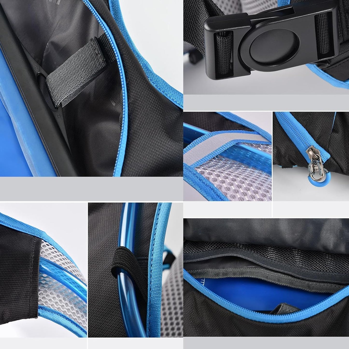 Sports Trail Backpack, Men's Chest Bag, Outdoor Workout Gear, Large Capacity Vest Reflective Safety Bag Hiking Trail Vest Workout Chest Pack Men's Sports Gear Trail Running Backpack, blue, Please