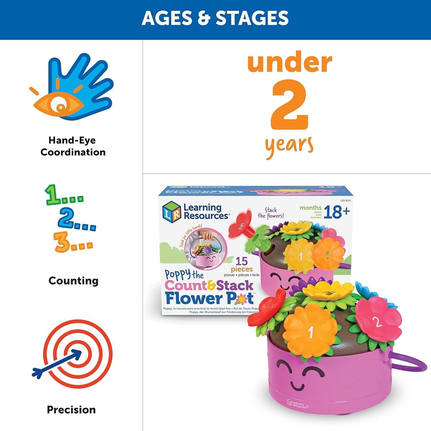 Learning Resources Fine Motor Flowers, Multicolour