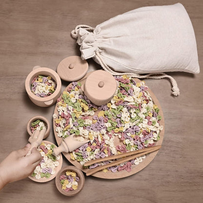 MONT PLEASANT Sensory Bin Toys for Toddlers Montessori Toys, Waldorf Toys, Pretend Play Dish and Tongs- Fine Motor Learning Toys for Sensory Table Activities