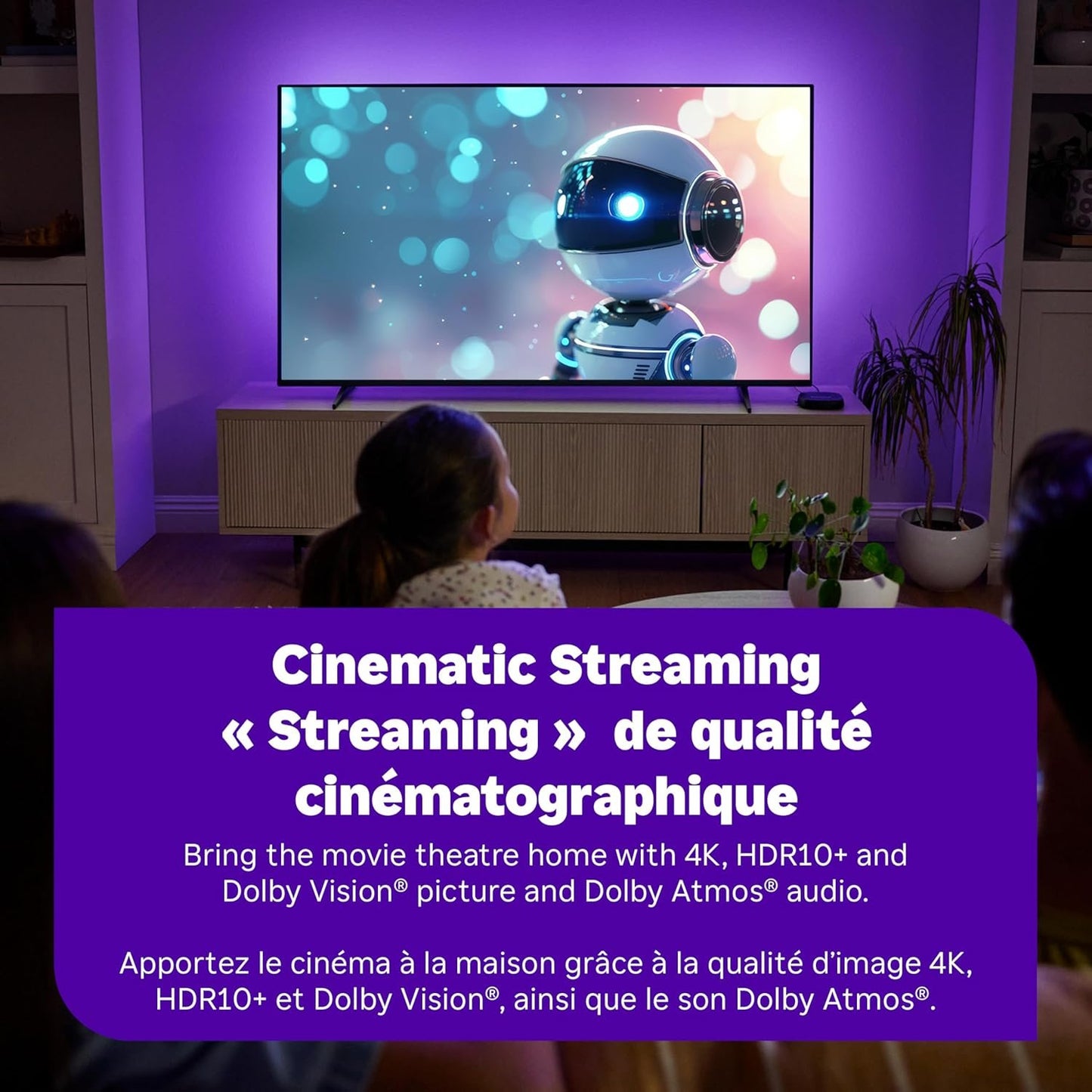 Roku Ultra 2024 | The Ultimate Streaming Player - 4K Streaming Device with HDR10+, Dolby Vision & Atmos - Bluetooth & Wi-Fi 6 - Rechargeable Voice Remote Pro with Backlit Buttons - Free & Live TV