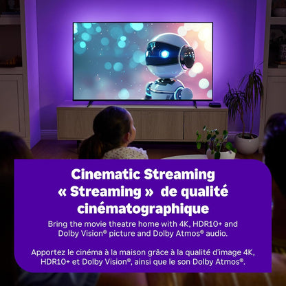 Roku Ultra 2024 | The Ultimate Streaming Player - 4K Streaming Device with HDR10+, Dolby Vision & Atmos - Bluetooth & Wi-Fi 6 - Rechargeable Voice Remote Pro with Backlit Buttons - Free & Live TV