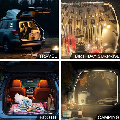 Car Light Strip, Ambient Lighting Automotive, Cuttable Flexible Illumination, Auto Accessories, Portable Compact Ideal for Rear Trunk Decoration, Men and Women Drivers