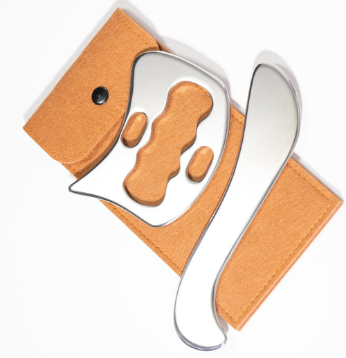 NCCYOOT gua sha tool gua sha stainless steel iastm tool Gussha massage tool muscle scraping tool for Soft Tissue Therapy and Reduce Arms,Back, Legs, Neck,Shoulder Muscle Pain(shexiangeshan)