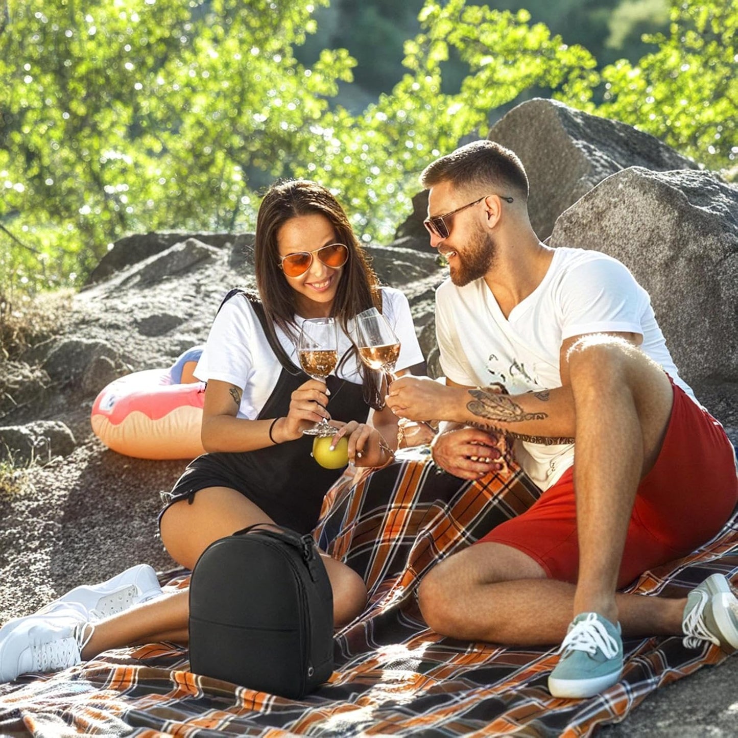 Generico Waterproof Camping Tote, Portable Storage Bag, Lightweight Bags, Compact Organizer Accessories, Ideal for Outside, Picnic, Outdoor Hiking Travel 10.24x5.12x12.2 Inch