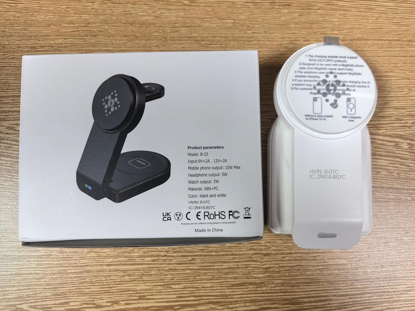 Foldable Magnetic Wireless Charger Compatible with Apple Devices,3 in 1 Wireless Charging Station for iPhone 16/15/14/13,Apple Watch Ultra 2/Ultra/Seires 10/9/8/7/6/5/4/SE,Air-Pods 4/3/Pro/2 (White)