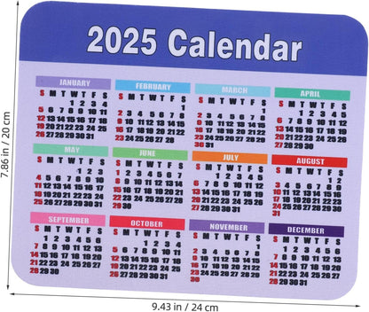 Veemoon Calendar Mouse Pad Non Slip Rubber Base for Office Home Use Quick Date Reference Desk Mat Enhances Productivity with Creative Design Computer Mousepad for Laptop Desktop