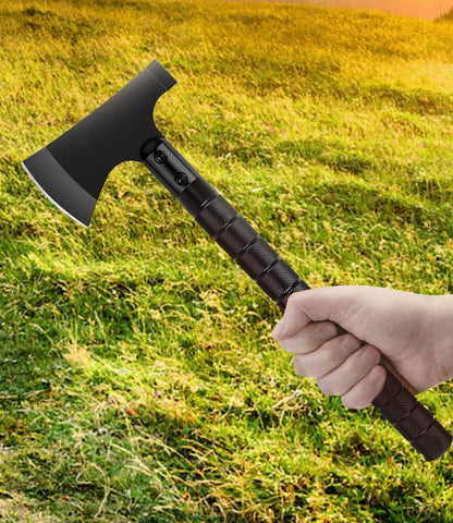 Hitdudu Camping Axe, Folding Portable Survival Hatchet Multi-Tool, Tactical Tomahawk with Hammer for Outdoor Hunting Hiking Camping