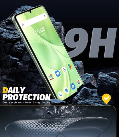 (3 Pack) Orzero Compatible for UMIDIGI G9 5G / G9A / G9C / G9T Tempered Glass Screen Protector, 2.5D Arc Edges 9 Hardness High Definition Bubble-Free