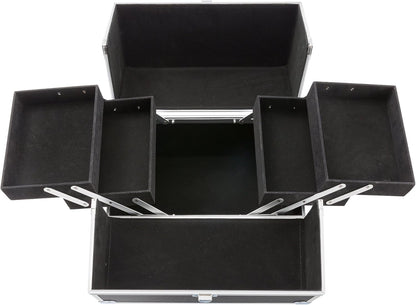 Arebos 15L Cosmetic Case | Makeup Case | Makeup Storage | Travel Organiser | Hairdressing & Makeup Artist, Black