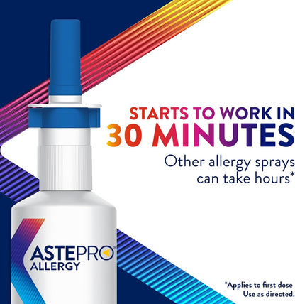 Astepro Nasal Spray and Tissue Bundle, 24-Hour Allergy Relief, Steroid-Free, Nasal Congestion, Runny & Itchy Nose, 200 Metered Sprays (Packaging May Vary)