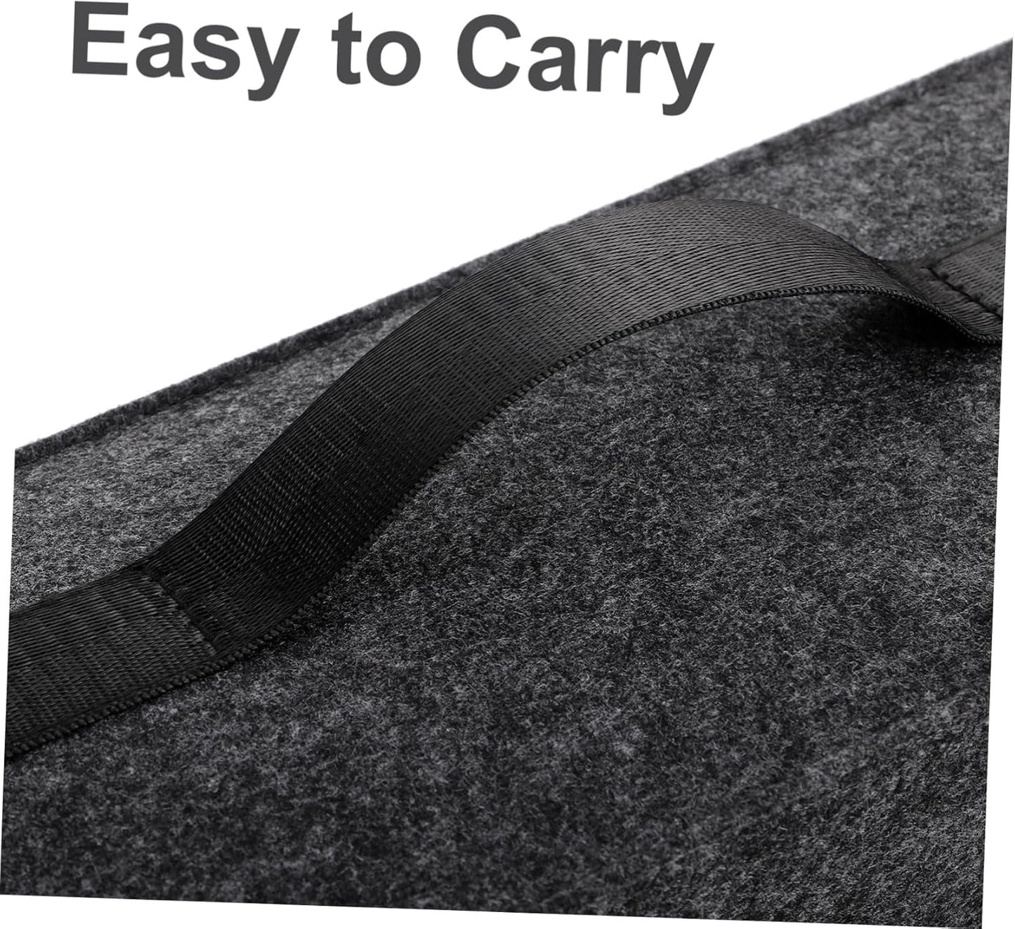 Gatuida Collapsible Car Trunk Organizer with Lid Felt Storage Box for Suv Auto Trunk Organizer with Multiple Compartments for Groceries and Tools Stylish Design