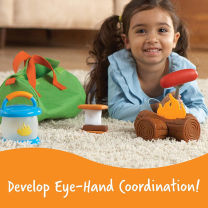 Learning Resources New Sprouts Camp Out!, Imaginative Play, Camping Toy, 11 Pieces, Ages 2+