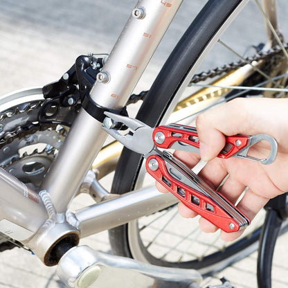 Amazon Basics 8-in-1 Stainless Steel Multitool Safety Lock with Nylon Sheath