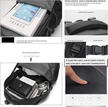 XCJump 60L Hiking Backpack Water Resistant Outdoor Sports Travel Daypack Bag Lightweight Bag For Women Men Mountaineering Camping Tourism