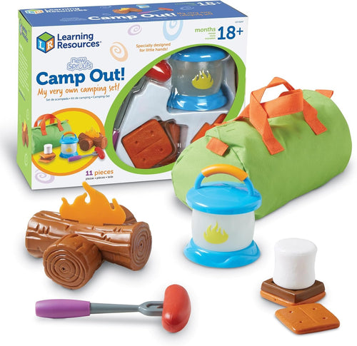 Learning Resources New Sprouts Camp Out!, Imaginative Play, Camping Toy, 11 Pieces, Ages 2+