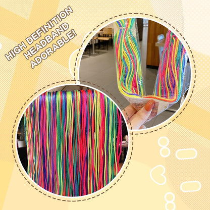 62 Pieces Thick Thin Braided Hair Ropes, Braided Hair Bands for Girl, Ponytail Hair Rope Decorative Hair Rope for Girls