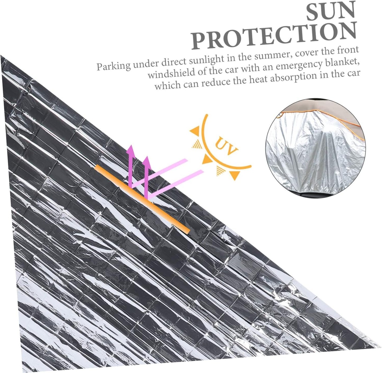 EXHUMKY 10Pcs Thermal Emergency Blanket Lightweight Sun Protection Survival Blankets for Camping Hiking First Aid Outdoor Activities Pet Design