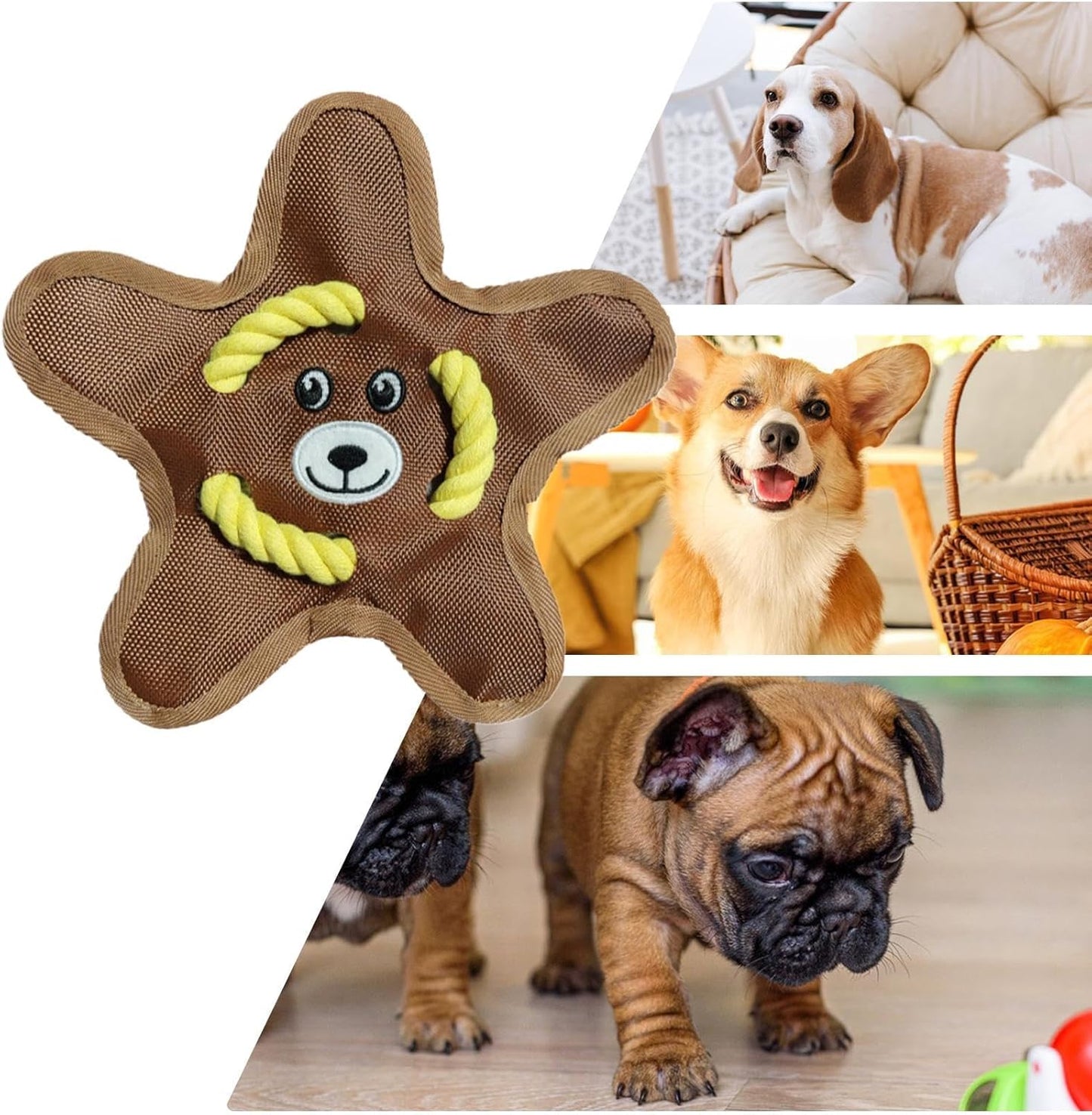 Interactive Toss Dog Toy - Sound-Activated Chewing Toy for Teeth Cleaning | High Strength Fetch Toy for Indoor, Outdoor, and Garden Play, Ideal for Dogs and Pets