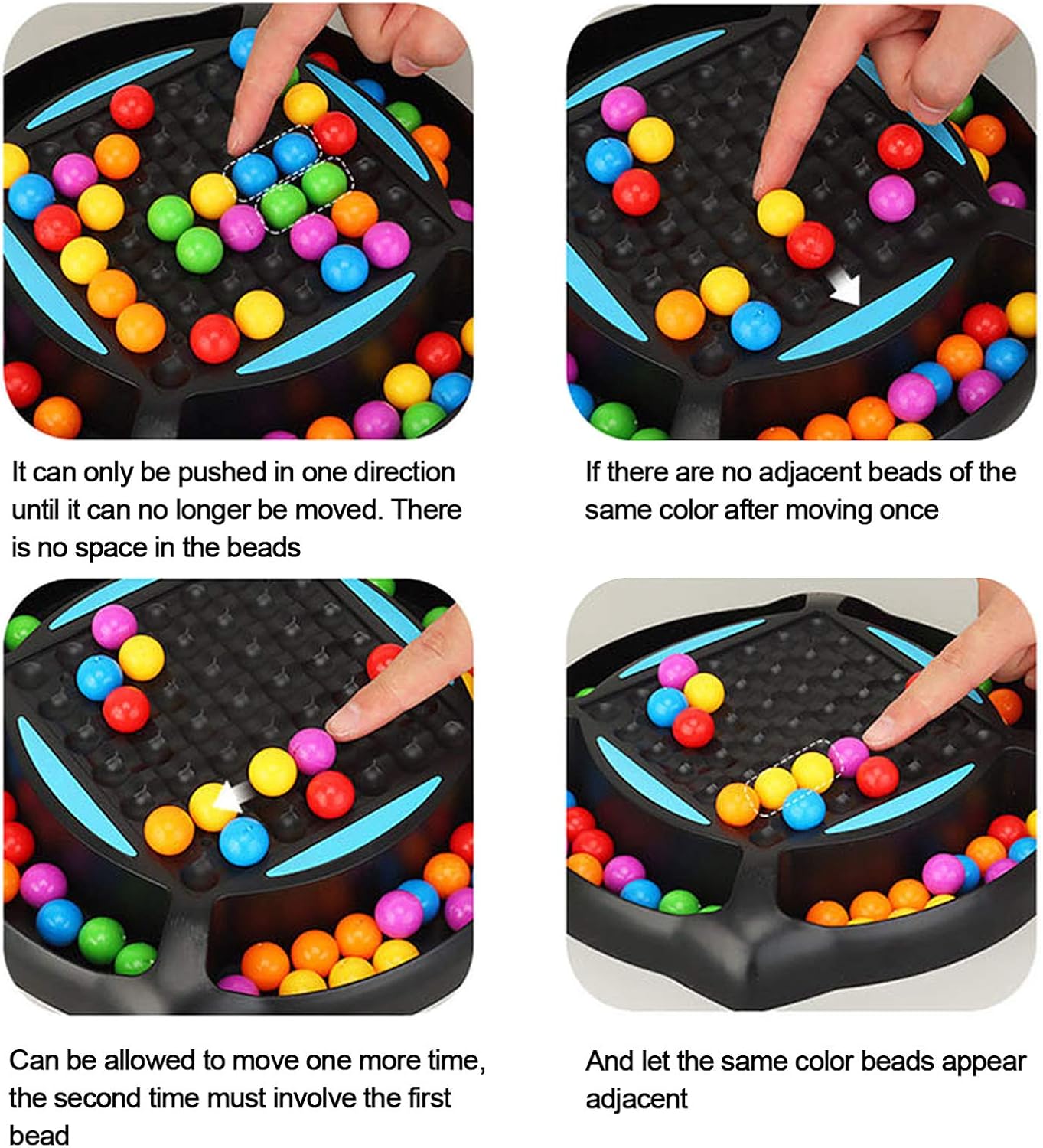 Clenp Elimination Board Game, Rainbow Ball Elimination Board Game Logical Thinking Educational Interactive Matching Play Toy for Kid Parent