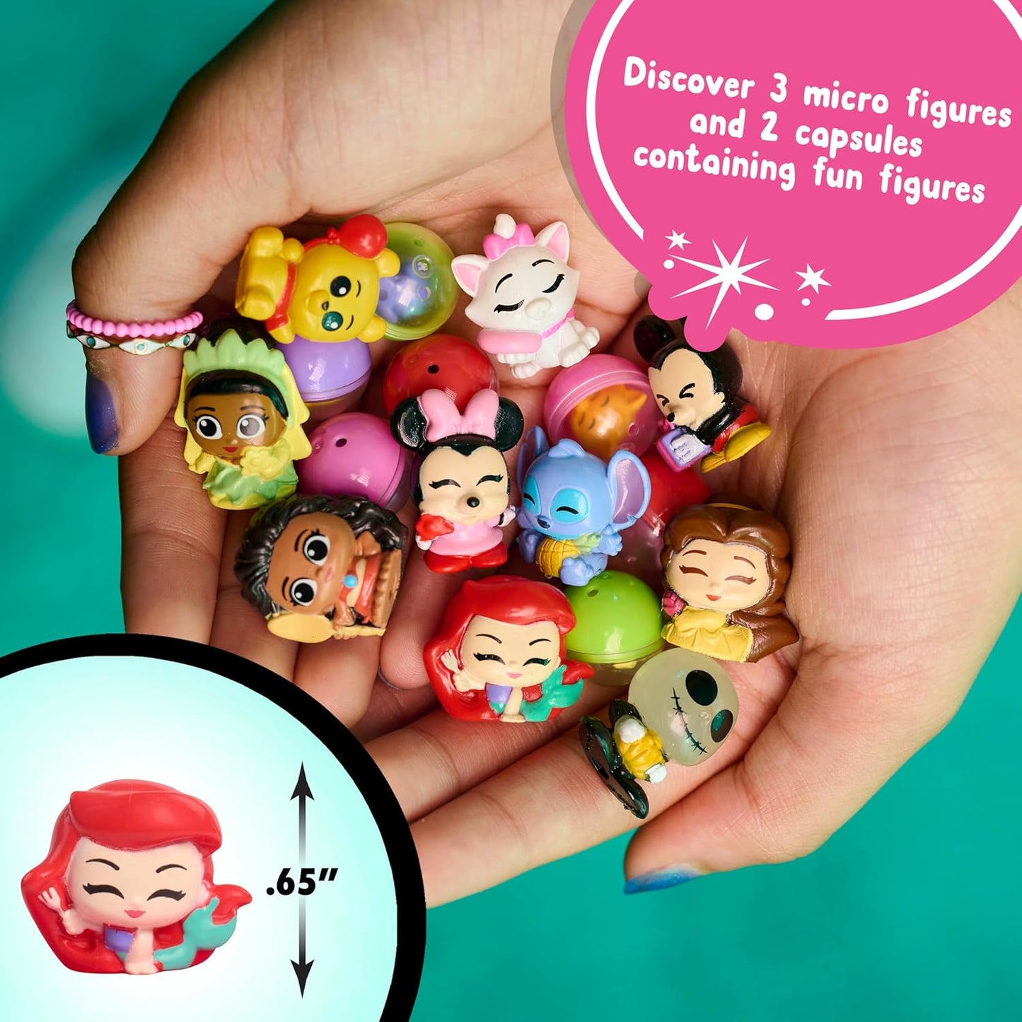 Disney Doorables Squish'Alots Whatcha Gotcha Machines, 6 Surprises Inside, Collectible Figurines, Kids Toys for Ages 5 Up by Just Play