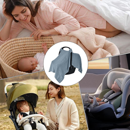 Car Seats Cover Baby, Cars Seat Canopy Breastfeeding Covers, Breathable Soft Fabric, Stretchy Privacy Shield, Ideal for Travel Gear, Outdoor Vacation, Family Outing, 20x7x2cm