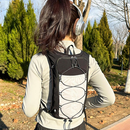 Running Backpack, Reflective Hydration Vest, Breathable Adjustable Sports Bag with 15L Water Bladder, Lightweight Outdoor Gear for Trekking Workout Riding Camping Fishing Travel