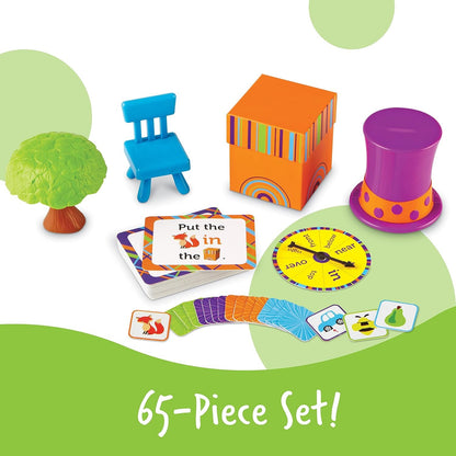 Learning Resources Fox in The Box Position Word Activity Set, Phonics Game, Preschool, 65 Piece Set, Ages 3+