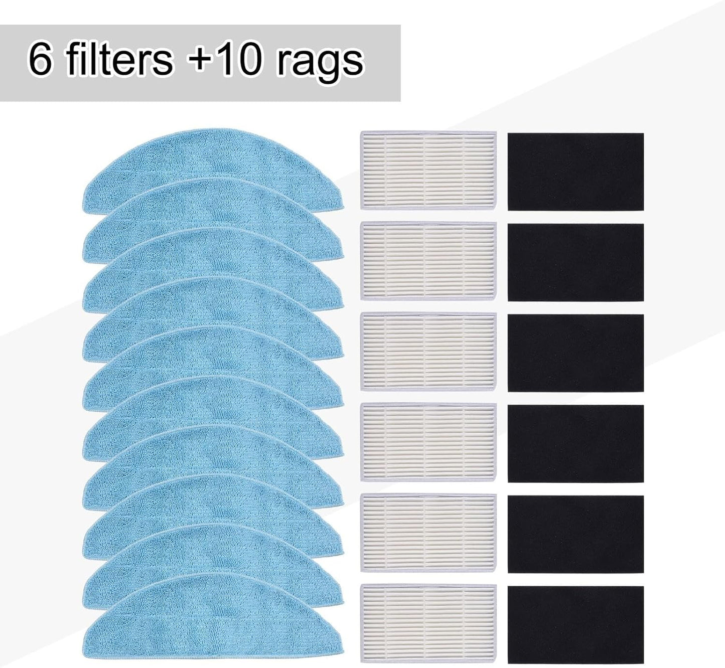 Cleaning Essentials - Panni e filtri compatibili con aspirapolvere Conga (B)