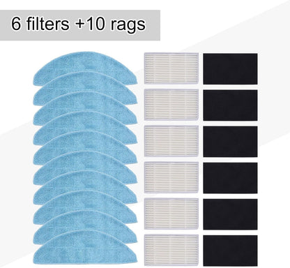 Cleaning Essentials - Panni e filtri compatibili con aspirapolvere Conga (B)