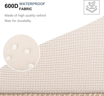 JiatuA Car Trunk Organizer, Car Organizers and Storage Collapsible Multi Compartment Container Box, Adjustable Car Accessories for SUV Sedan Truck, Standard Size, Beige