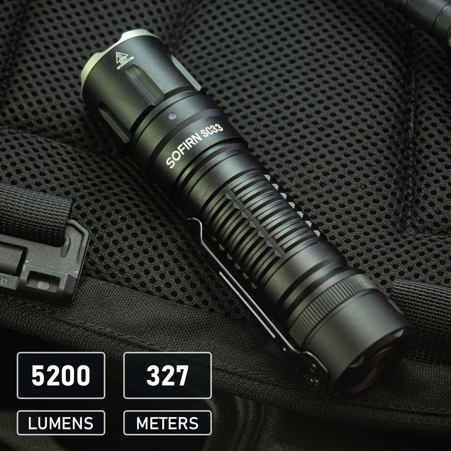 Tactical Flashlight Rechargeable Flashlights High Lumens - Sofirn SC33 Super Bright Flashlight 5200 Lumens, Powerful Flashlight High Powered, Waterproof LED Flashlights for Home Camping Dog Walking