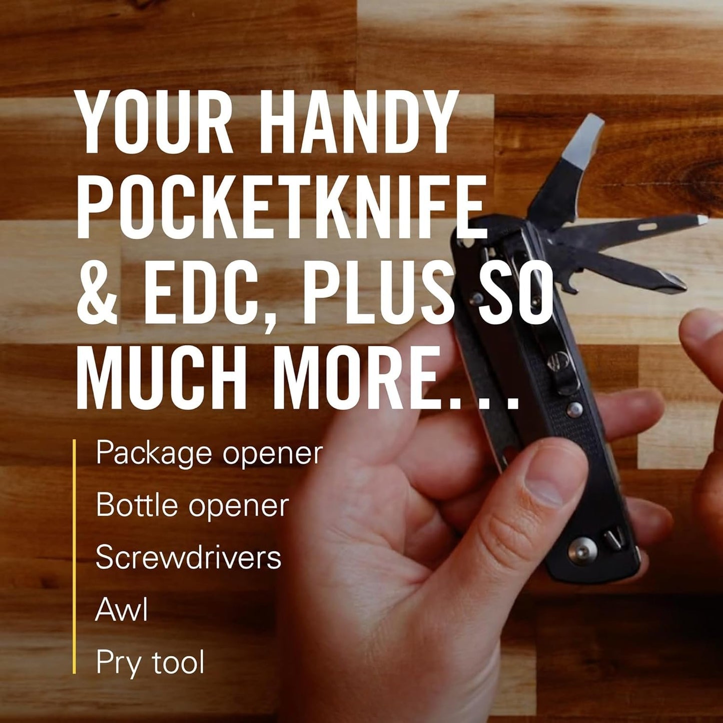 LEATHERMAN, Free K2, Folding Pocketknife, 8-in-1 Multi-Tool for Everyday Carry (EDC), Home & Outdoors, Made in USA, K2 (Gray)