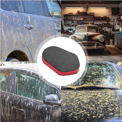 Vehicle Tire Shine Applicator, Multifunctional Polishing Pad, 4.72 x 3.15 x 1.77 Inches, Fine Detailing Tool, Car Wash Sponge for Vehicles Paint, and Wheel Hub Cleaning, Multicolour