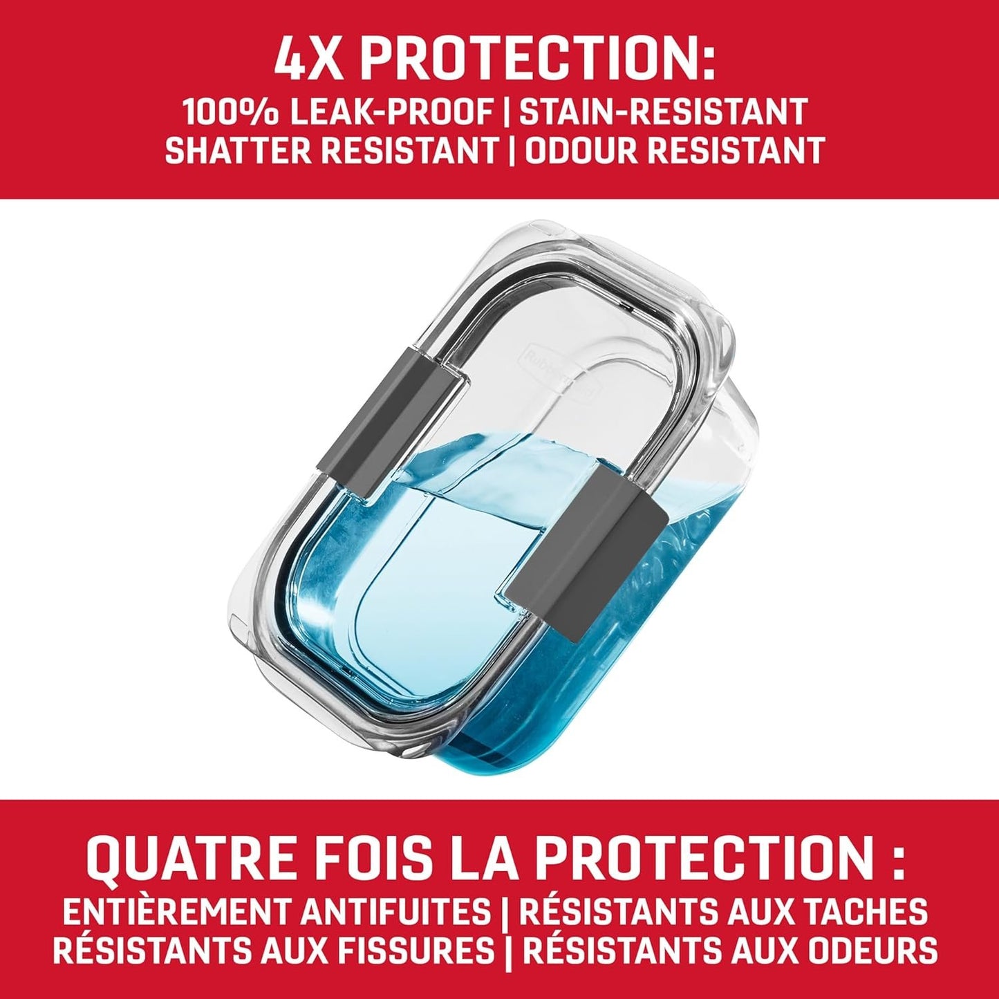 Rubbermaid 44-Piece Brilliance Food Storage Containers with Lids for Lunch, Meal Prep and Leftovers, Dishwasher Safe, Leak-Proof & BPA-Free