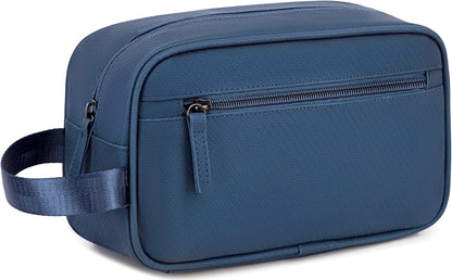 Travel Toiletry Bag for Men Women,Toiletries Dopp Fit, Water Resistant Shaving Bags,Small Bathroom Hygiene Organizer Pouch, Navy Blue, Toiletry Bag