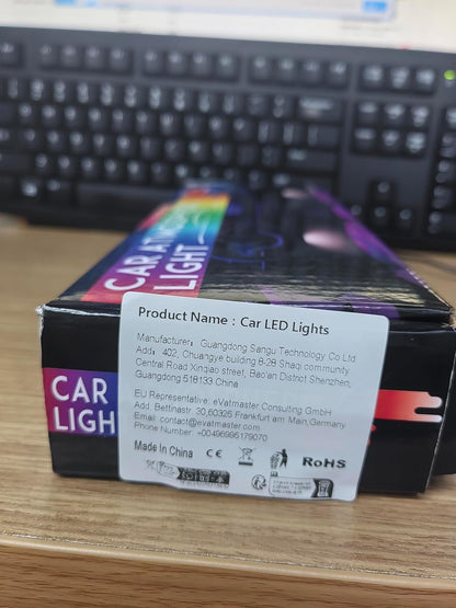 AIGUOZER Car Interior Lighting, Waterproof 48 LEDs, LED Strips Car with USB Port, Car Accessories Interior for Men and Women Car Decoration