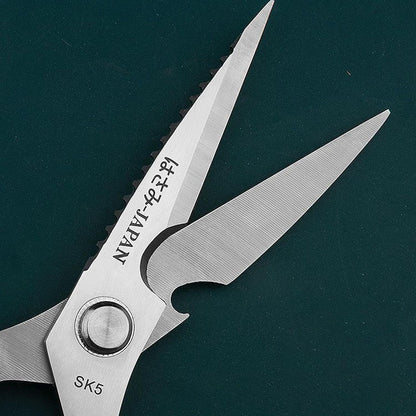 Powerful Kitchen Scissors For Chicken Bones - Stainless Steel Food Cutting Scissors With Bottle Opener And Walnut Cracker, Heavy Duty Kitchen Tool Cutting Shears For Poultry, Meat, And Bones