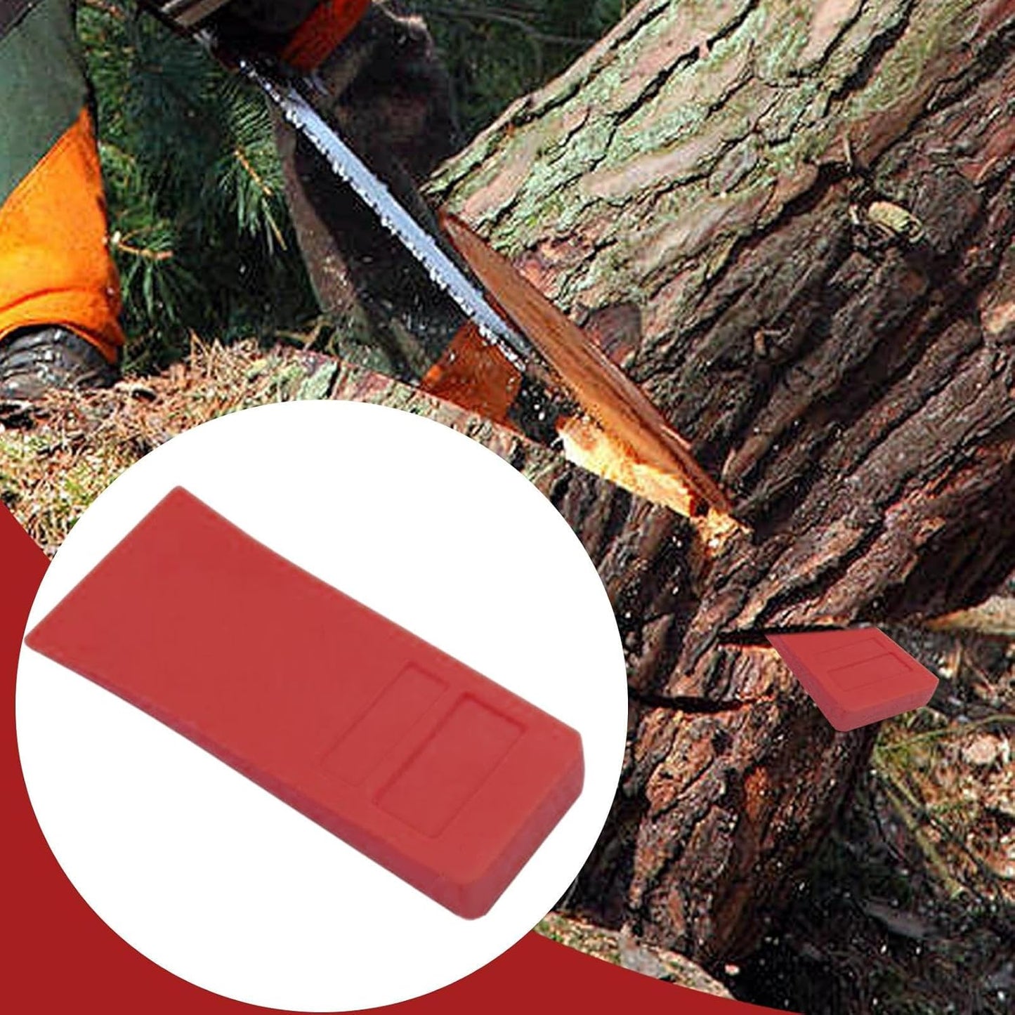 Tree Felling Wedge, 6 pollici Chainsaw Safety Wedge, Spiked Logging Tool, Sturdy Cutting Aid, Timber Falling Direction for Garden, forests, and Professional Faller Use